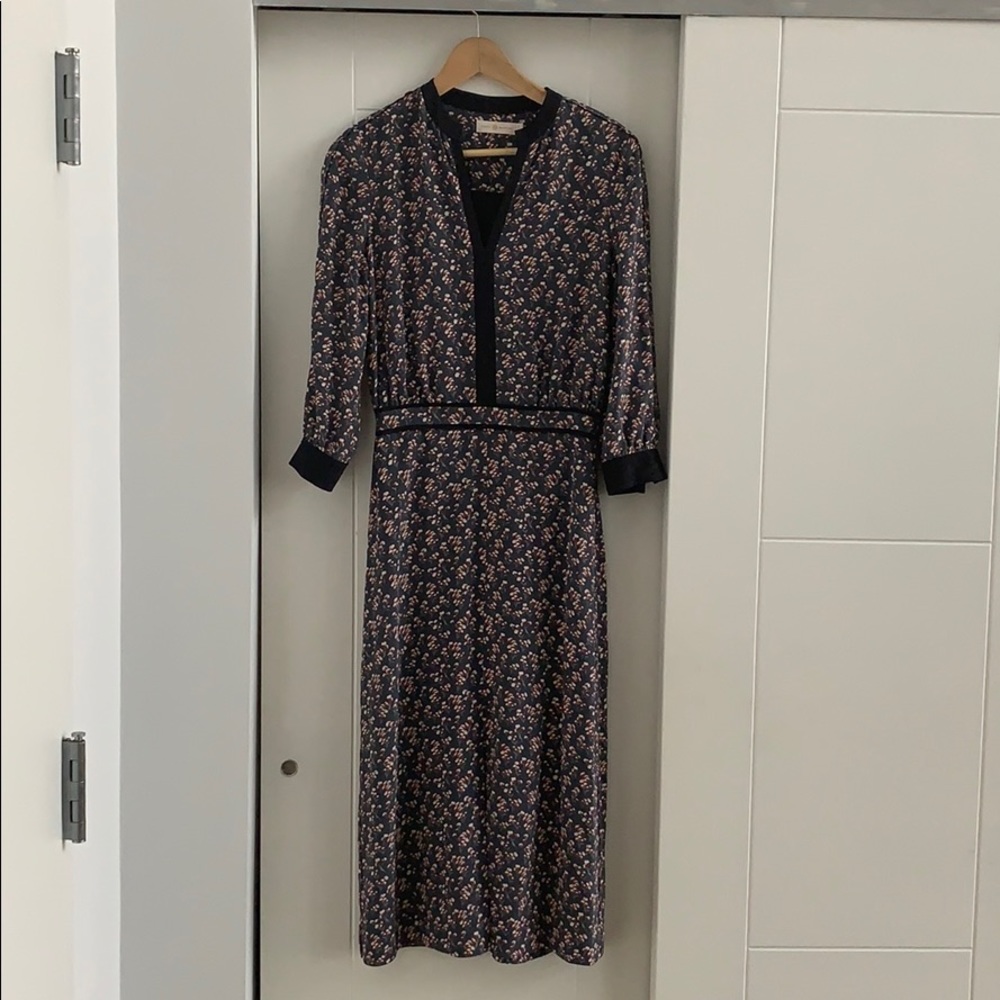 Tory Burch Judi Midi Silk Dress Sz 2